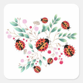 ラディバードとベリーのシール/ラベル スクエアシール