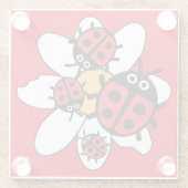 ラディバードとラディバグ家族 ガラスコースター (裏面)