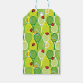 ラディバードと可愛いテニスラケット ギフトタグ (正面)