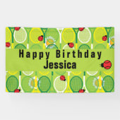 ラディバードと可愛いテニスラケット 横断幕 (横)