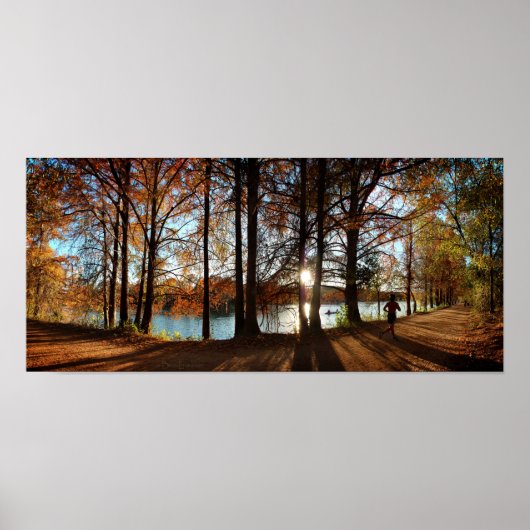 ラディバードランニングレイク湖のトレイル – オースティン、テキサス州 ポスター (正面)