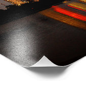 ラディバードレイクオースティンテキサス州ナイトスカイライン フォトプリント            (角)