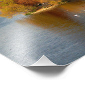 ラディバードレイク秋ローワーダウンタウンオースティンテキサス州 フォトプリント            (角)