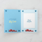 ラディバード新生児おめでとうブルー カード (内部)