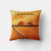 ラディバ後を追グ・ザ・リーダー・抽象芸術パーソナライズされた クッション (裏面)