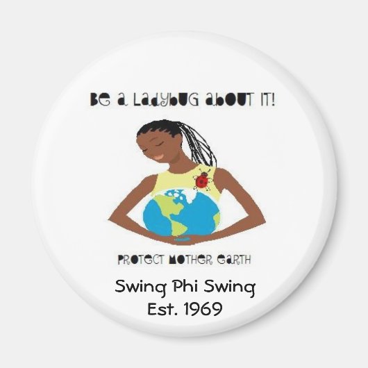 ラディバ救グの地球マグネット マグネット (正面)