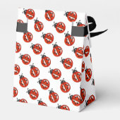 ラディバ赤と白グズパーティーの好意ボックス フェイバーボックス (裏面サイド)