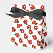 ラディバ赤と白グズパーティーの好意ボックス フェイバーボックス (正面サイド)