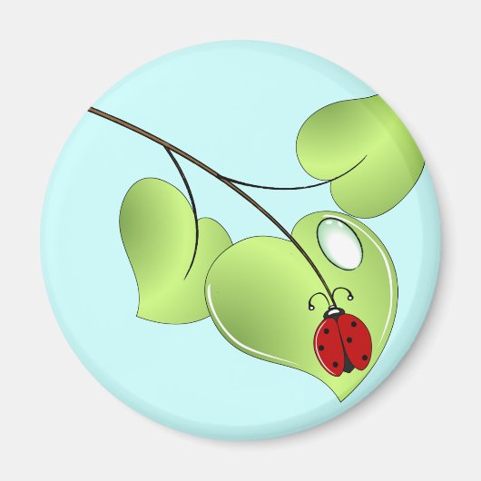 ラディバ離れグ3つと1滴 マグネット (正面)