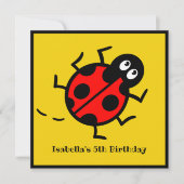 ラディパーソナライズされたバードパターン招待状 (正面)