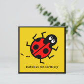 ラディパーソナライズされたバードパターン招待状 (スタンド正面)