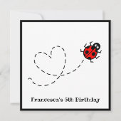 ラディパーソナライズされたバード招待状 (正面)