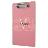 ラディピンクろうけつ染め名モノグラムの クリップボード (左)