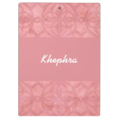 ラディピンクろうけつ染め名 クリップボード (裏面)