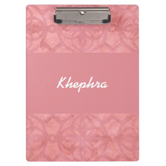 ラディピンクろうけつ染め名 クリップボード (正面)