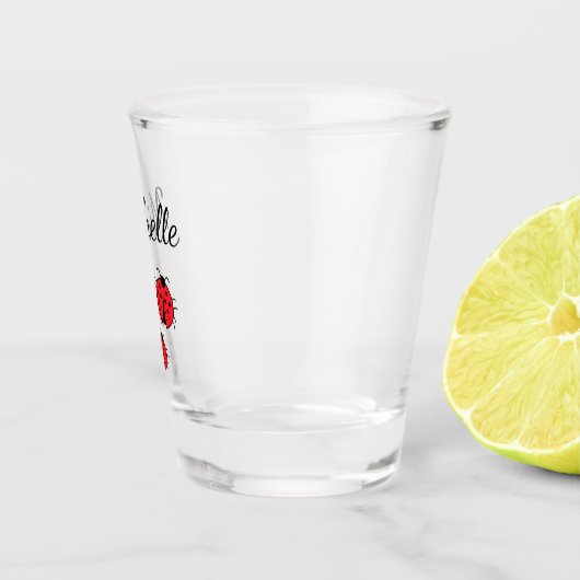 ラディフお洒落グイラストレーションかわいいパーソナライズされた ショットグラス (右)
