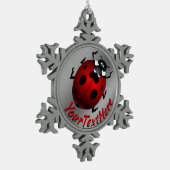 ラディブグアートオーナメントラディブグクリスマスデコレーション スノーフレークピューターオーナメント (左)