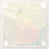 ラディブグオンイエロー水仙フローラ ガラスコースター (裏面)