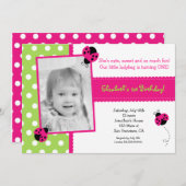 ラディブグバースデーパーティ招待状 招待状 (正面/裏面)