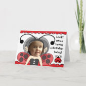 ラディブグフェアリープリンセスガールズフォト誕生日カード カード (正面)