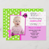 ラディブグ写真第1誕生日パーティの招待状 招待状 (正面/裏面)