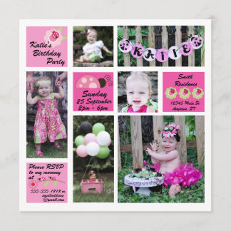 ラディブグ誕生日招待状 招待状