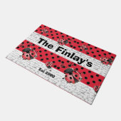 ラディブラディバードデザイン ドアマット (アングル)