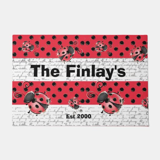 ラディブラディバードデザイン ドアマット (正面)