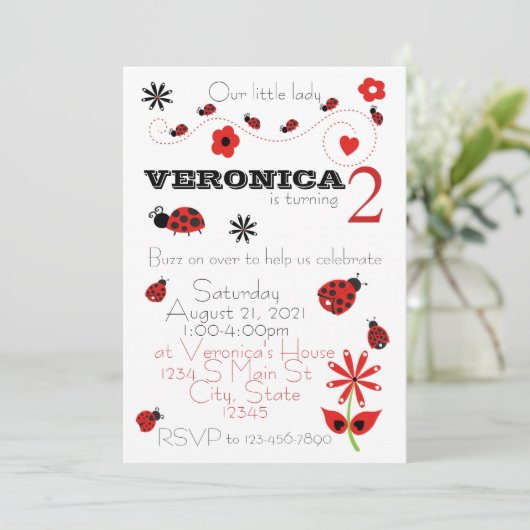 ラディブ誕生日 招待状 (スタンド正面)