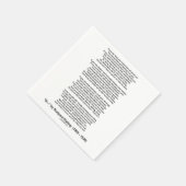 ラディヤもしード・キプリングの感動的詩 スタンダードカクテルナプキン (角)