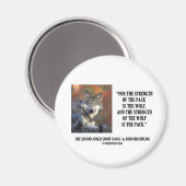 ラディヤードキプリング強度のパックウルフ引用文 マグネット (正面/裏面)