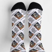 ラディヤードキプリング強度のパックオオカミ引用文 ソックス (上部)