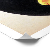 ラディヤードKの魚を口に入れた猫 ポスター (角)