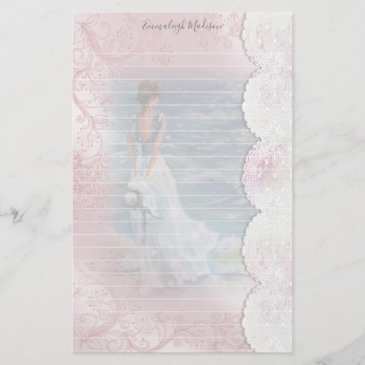 ラディーズ海フェイクビューレースライン 便箋 (正面)