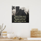 ラディーバスセット祈のポスター詩 ポスター (キッチン)