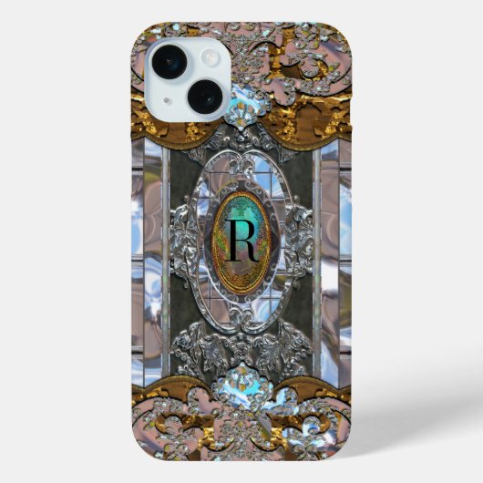 ラデキュアかわいらしモノグラムプラス Case-Mate iPhoneケース (裏面)