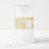 "ラデット"軍の砂漠の嵐文字ビアマグ フロストグラスビールジョッキ (中央)