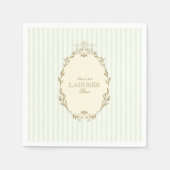 ラデュレパリスパティスレフランスのイヴィインテージ誕生日 スタンダードカクテルナプキン (正面)