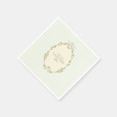 ラデュレパリスパティスレフランスのイヴィインテージ誕生日 スタンダードカクテルナプキン (角)