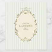 ラデュレパリスフランスのパティスリーヴィンテージ誕生日 ワインラベル (シングルラベル)