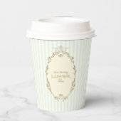 ラデュレパリスフランスのパティスリーヴィンテージ誕生日 紙コップ (裏面)