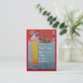 ラデュ・フルーツ・テーブル・セット・アール・デコ・ウェディング・プランナー 名刺 (スタンド正面)