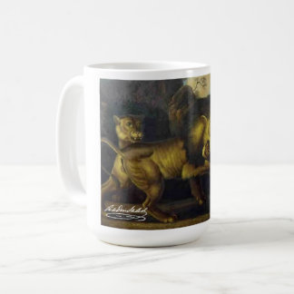 ラデン・サレハ(Raden Saleh)® コーヒーマグ "ライオンと蛇" コーヒーマグカップ