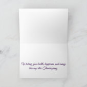 ラトおもしろいとカボチャの感謝状カード シーズンカード (内部)