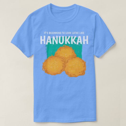 ラトおもしろいク伝統的ユダヤ人ハヌッカプン Tシャツ (デザイン正面)