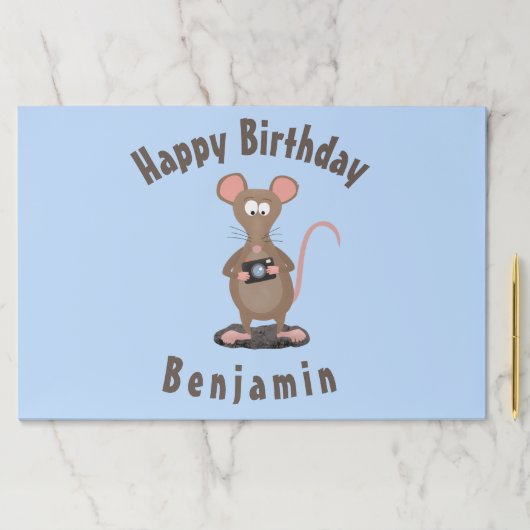 ラトおもしろいーとカメパーソナライズされたラの誕生日 ペーパーパッド (インサイチュ)