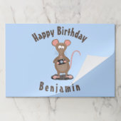 ラトおもしろいーとカメパーソナライズされたラの誕生日 ペーパーパッド (折り畳み)