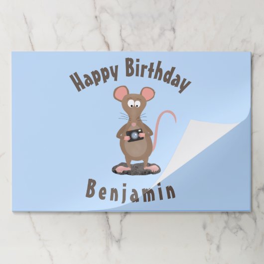 ラトおもしろいーとカメパーソナライズされたラの誕生日 ペーパーパッド (折り畳み)