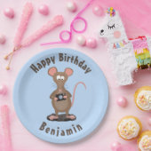 ラトおもしろいーとカメパーソナライズされたラの誕生日 ペーパープレート (パーティー)