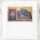 ラトゥス・ブリガンティヌス・ステッカー 長方形シール (バッグ)